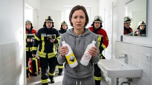 erfahren sie, warum das mischen von bleichmittel und weißem essig bei der badezimmerreinigung gefährlich ist und wie es 13 feuerwehrleute zur rettung brachte.